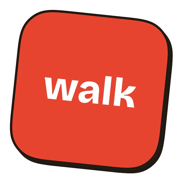 walk away stamp